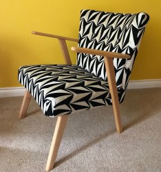 Danish velvet chair